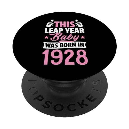 Comprar Este Ideas para regalar bebé año bisiesto nació en 1928 Febrero 29 Cumpleaños PopSockets PopGrip Intercambiable Rebajas 2024 | regaloscumple.com