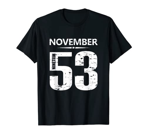 Comprar Regalo 66 cumpleaños año 1953 noviembre Catálogo Camiseta Ofertas 2024 | regaloscumple.com
