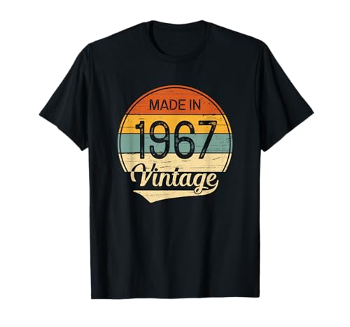 Comprar Regalo Hombre Mujer Navidad 1967 Cumpleaños - Vintage Made in 1967 Camiseta Top Precio 2025 | regaloscumple.com