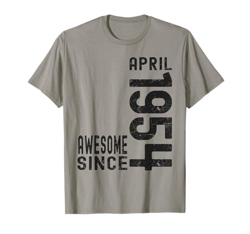 Consigue ahora Impresionante desde abril 1954 nacido en abril 1954 cumpleaños Camiseta Top Ideas para regalar Precio 2025 | regaloscumple.com