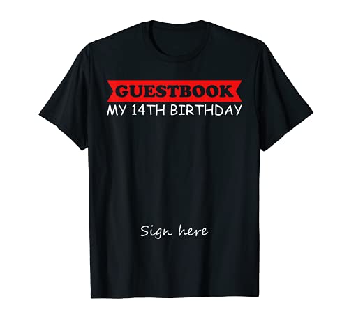 Comprar Libro visitas - Mi cumpleaños Catálogo 14 Camiseta Rebajas 2024 | regaloscumple.com