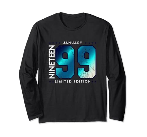 Consigue ahora 1999 enero Cumpleaños Mes Año nacimiento Cumpleaños Manga Larga Top Precio 2024 | regaloscumple.com