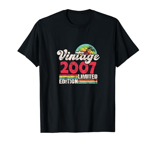 Comprar Set cumpleaños Cumpleaños retro original 2007 edición limitada vintage Camiseta Rebajas 2024 | regaloscumple.com