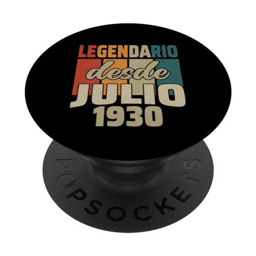 Comprar Legendario Desde Julio 1930 Regalos - Cumpleaños 94 Años PopSockets PopGrip Intercambiable Top Precio 2024 | regaloscumple.com