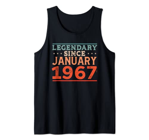 Comprar Legendaria desde enero Ideas para regalar 1967 Fiesta cumpleaños retro los años 60 Camiseta sin Mangas Ofertas 2024 | regaloscumple.com