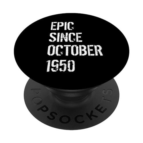 Comprar 73 Regalos cumpleaños para hombres y mujeres nacidos en octubre 1950 PopSockets PopGrip Intercambiable Top Precio 2024 | regaloscumple.com