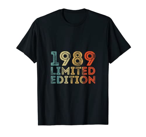 Consigue ahora 1989 Cumpleaños Vintage Retro BlackFriday Camiseta Top Precio 2024 | regaloscumple.com