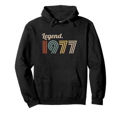 Comprar Leyenda 1977 – Estilo Vintage Año Nacimiento Milestone Cumpleaños Sudadera con Navidad Capucha Ofertas 2025 | regaloscumple.com