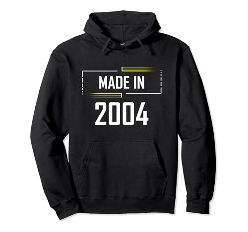 Comprar Made In 2004 - Camiseta cumpleaños para cumpleaños (2004) Promoción Sudadera con Capucha Ofertas 2025 | regaloscumple.com