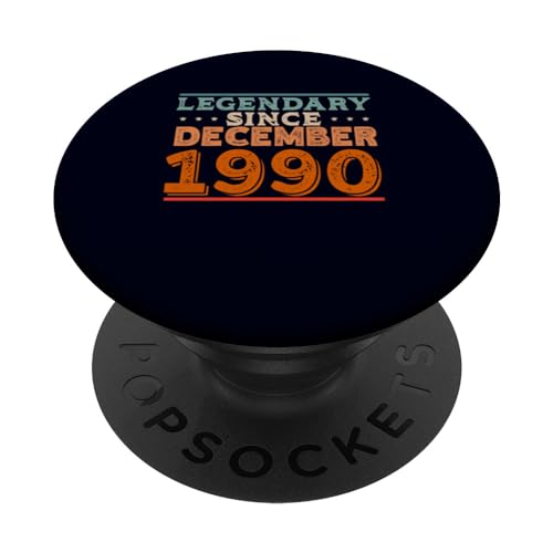 Comprar Legendario desde diciembre 1990 retro vintage fiesta cumpleaños PopSockets PopGrip Cumpleaños Intercambiable Rebajas 2024 | regaloscumple.com