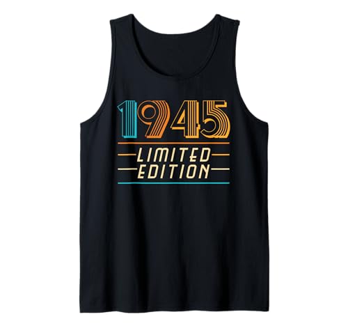 Consigue BlackFriday ahora 77.a edición limitada regalo cumpleaños 1945 Camiseta sin Mangas Top Precio 2025 | regaloscumple.com