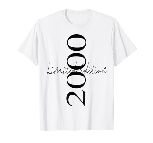 Consigue ahora Edición limitada 2000 Cumpleaños Cumpleaños 2000 Nacido 2000 Vendimia Camiseta Ofertas 2025 | regaloscumple.com