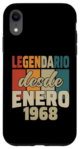 Consigue ahora Carcasa para iPhone XR Legendario Desde Enero 1968 Regalos - Cumpleaños 56 Años Rebajas 2024 | regaloscumple.com