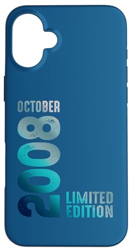 Comprar Edición BlackFriday Limitada 2008 Octubre 2008 Cumpleaños Carcasa para iPhone 16 Plus Rebajas 2025 | regaloscumple.com