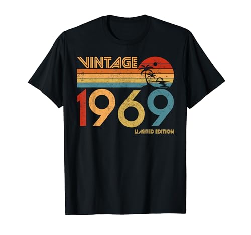 Comprar Vintage 1969 Edición Limitada Retro Ideas para regalar Cumpleaños 55 Años Camiseta Ofertas 2024 | regaloscumple.com