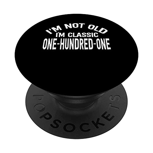 Comprar Cien uno no soy Cumpleaños viejo soy clásico cumpleaños número 101 PopSockets PopGrip Intercambiable Top Precio 2024 | regaloscumple.com