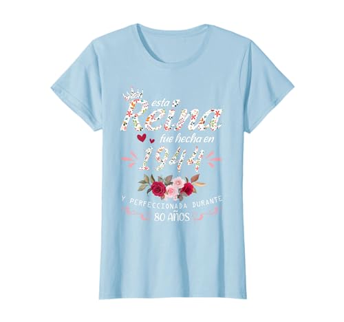 Consigue ahora Ideas para regalar 80 Años Cumpleaños Mujer Regalo Esta Reina Fue Hecha En 1944 Camiseta Ofertas 2024 | regaloscumple.com