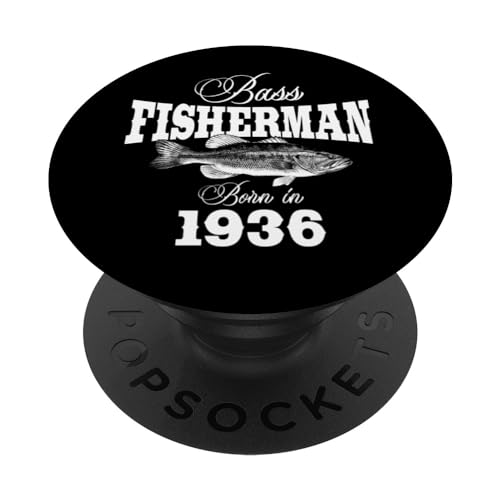 Consigue ahora 88 Años: Pesca lubina Pescador 1936 Cumpleaños Catálogo 88 PopSockets PopGrip Intercambiable Rebajas 2025 | regaloscumple.com