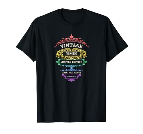 Consigue ahora Promoción VINTAGE EDICIÓN LIMITADA 1968 PIEZAS ORIGINALES ARCO IRIS Camiseta Top Precio 2024 | regaloscumple.com