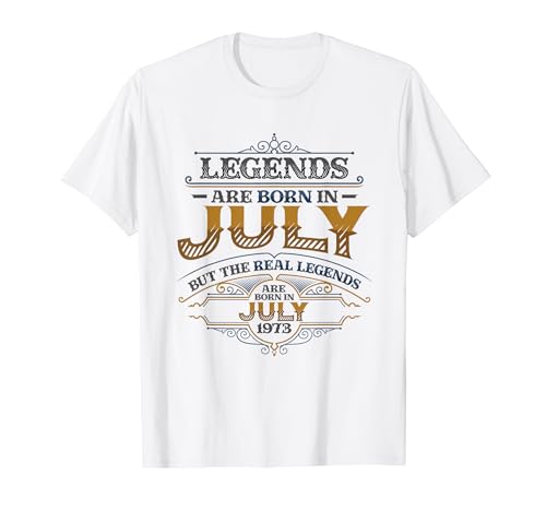 Comprar Las leyendas nacen en julio Cumpleaños 1973 Cumpleaños mujer Camiseta Top Precio 2024 | regaloscumple.com