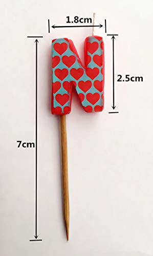 Mejores precios 通用 ASGRADO Velas de cumpleaños con Nombre y Numero ColoresRegalo