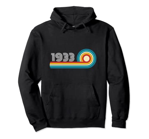 Consigue ahora Regalos Vintage 1933 número año nacimiento retro divertido cumpleaños 1933 Sudadera con Capucha Ofertas 2024 | regaloscumple.com
