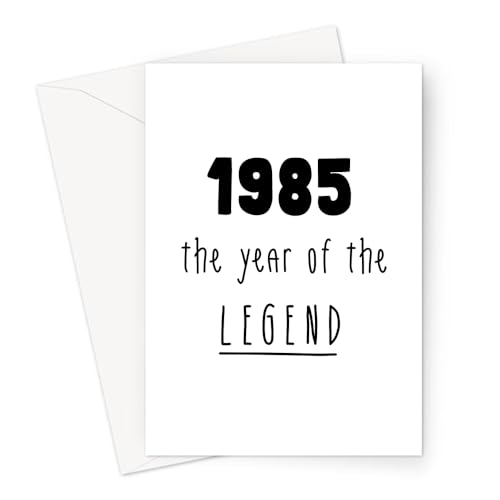 Consigue ahora 1985 - Tarjeta felicitación cumpleaños para amigos hermanos hermanas mamá papá nacido en Navidad los años ochenta años 80 Top Precio 2024 | regaloscumple.com