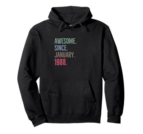 Consigue ahora Impresionante idea Ideas para regalar cumpleaños edad desde enero 1988 Sudadera con Capucha Top Precio 2024 | regaloscumple.com