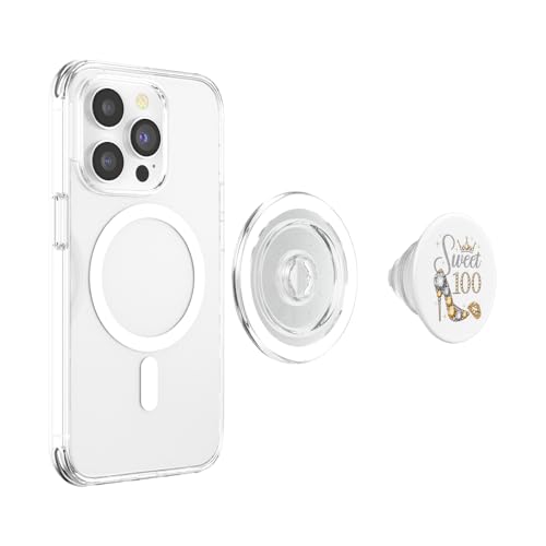 Ofertas de última hora Dulce fiesta de cumpleaños princesa 100 años PopSockets PopGrip para MagSafe