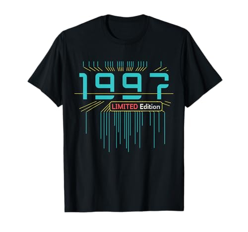 Consigue ahora 25 Catálogo cumpleaños señoras hombres 25 años 1997 divertido regalo Camiseta Ofertas 2024 | regaloscumple.com