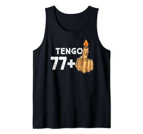 Comprar 77+1 Navidad Dedo Medio Vela De Cumpleaños Para El 78º Cumpleaños Camiseta sin Mangas Rebajas 2025 | regaloscumple.com