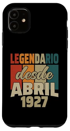 Comprar Regalos Carcasa para iPhone 11 Legendario Desde Abril 1927 - Cumpleaños 97 Años Rebajas 2024 | regaloscumple.com