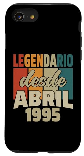 Consigue ahora Carcasa para iPhone SE Ideas para regalar (2020) / 7 / 8 Legendario Desde Abril 1995 - Cumpleaños 29 Años Ofertas 2024 | regaloscumple.com