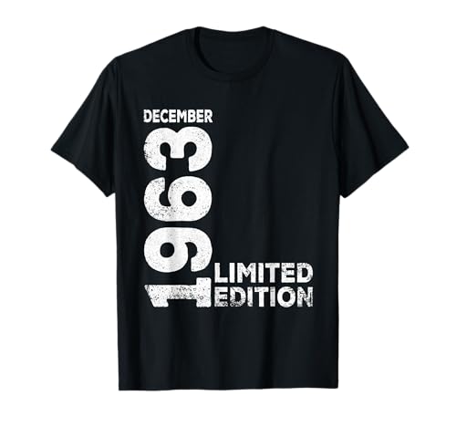 Consigue ahora 60 cumpleaños Navidad 60 años hombre mujer I diciembre 1963 regalo Camiseta Top Precio 2024 | regaloscumple.com