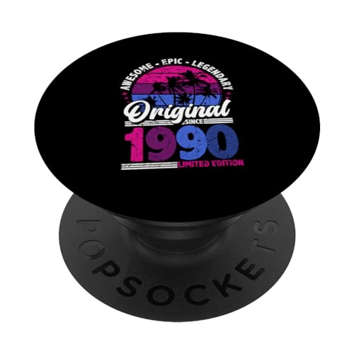 Comprar 1990 Vintage Cumpleaños Retro Edición Limitada Hombres Regalos Mujer PopSockets PopGrip Intercambiable Ofertas 2024 | regaloscumple.com