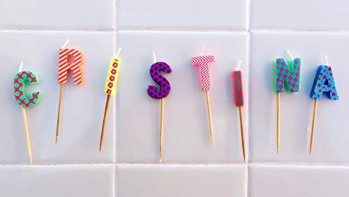 Dónde comprar en España 通用 ASGRADO Velas de cumpleaños con Nombre y Numero Colores,Regalo cumpleaños, Personalizadas