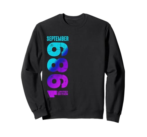 Consigue ahora Edición Limitada Septiembre Navidad 1989 Cumpleaños Sudadera Rebajas 2025 | regaloscumple.com
