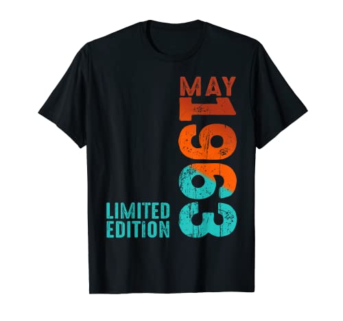 Oferta Mayo Año Retro Vintage Desde Camiseta