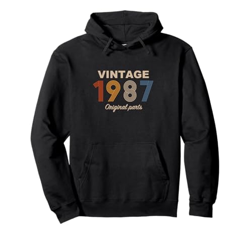 Comprar Retro 38 Años Nacido en 1987 Original Parts 38 Cumpleaños Sudadera con Cumpleaños Capucha Ofertas 2025 | regaloscumple.com