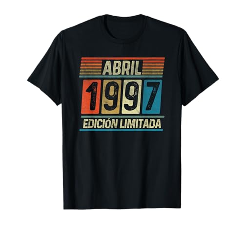 Comprar Abril BlackFriday 1997 Vintage - 27 Años Regalo Cumpleaños Hombre Camiseta Ofertas 2024 | regaloscumple.com