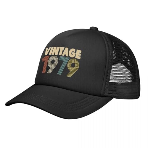 Comprar IUUGJEIX Gorra béisbol Vintage Cumpleaños 1979 45 cumpleaños para Hombre y Mujer Ajustable Malla Estilo Camionero para el Sol Rebajas 2025 | regaloscumple.com