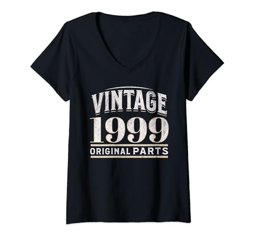 Consigue ahora Piezas originales vintage Ideas para regalar 1999 un divertido cumpleaños humorístico Camiseta Cuello V Rebajas 2024 | regaloscumple.com