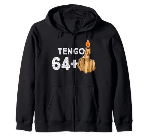 Consigue ahora 64+1 Dedo BlackFriday Medio Vela De Cumpleaños Para El 65º Cumpleaños Sudadera con Capucha Rebajas 2025 | regaloscumple.com