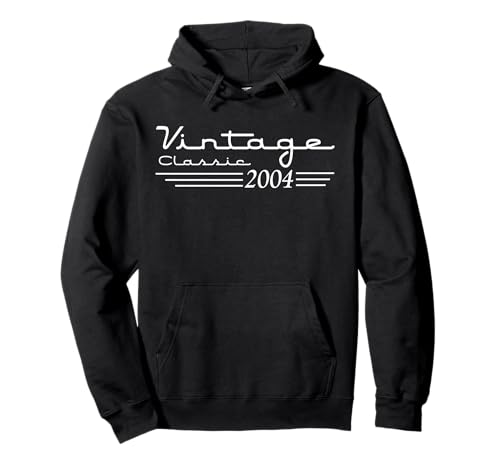 Consigue ahora Decoraciones vintage cumpleaños número Regalos 21 vintage 2004 21 años Sudadera con Capucha Rebajas 2025 | regaloscumple.com
