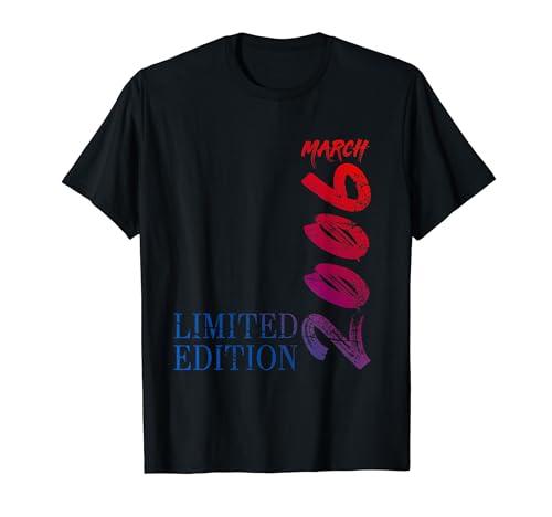 Comprar 18 cumpleaños 18 años hombre mujer I Marzo 2006 regalo Navidad Camiseta Rebajas 2024 | regaloscumple.com