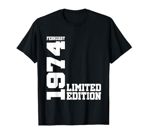 Comprar 50 cumpleaños 50 años hombre Catálogo mujer I Febrero 1974 regalo Camiseta Rebajas 2024 | regaloscumple.com