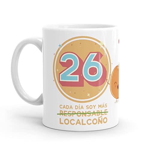 Comprar Puterful - Taza 26 Cumpleaños - Tazas originales para café - Resistente al microondas y lavavajillas Top Regalos Precio 2025 | regaloscumple.com