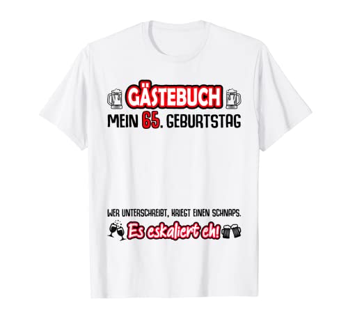 Oferta 65 libro firmar 65 Camiseta