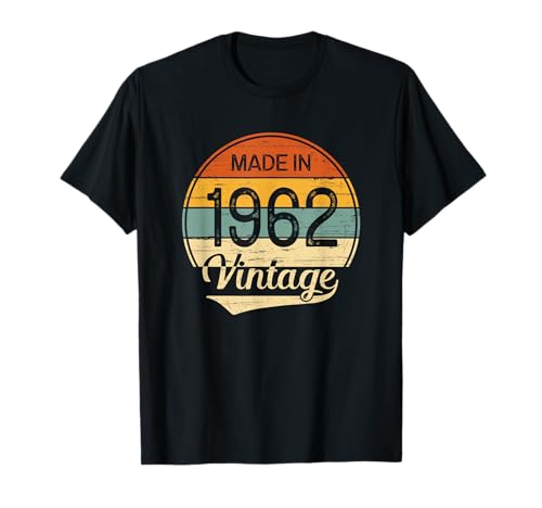 Consigue ahora Regalo Hombre Mujer 1962 Cumpleaños - Vintage Made BlackFriday in 1962 Camiseta Ofertas 2025 | regaloscumple.com