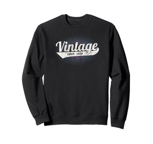 Consigue ahora 96th Birthday Vintage Cumpleaños Born In 1928 Classic Original Sudadera Rebajas 2024 | regaloscumple.com